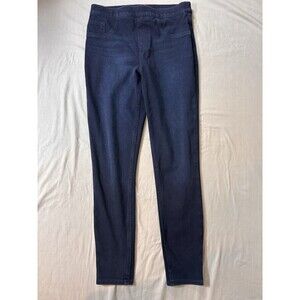 Spanx Leggings Women M Dark Blue High Rise Denim Ankle Jean-ish Pull On Stretch